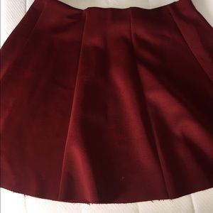 Maroon skater skirt